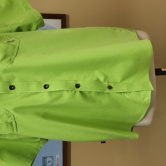 VTG Miskeen Originals Men’s Green Short Sleeve Button Up Skateboarding Shirt L - Picture 3 of 15